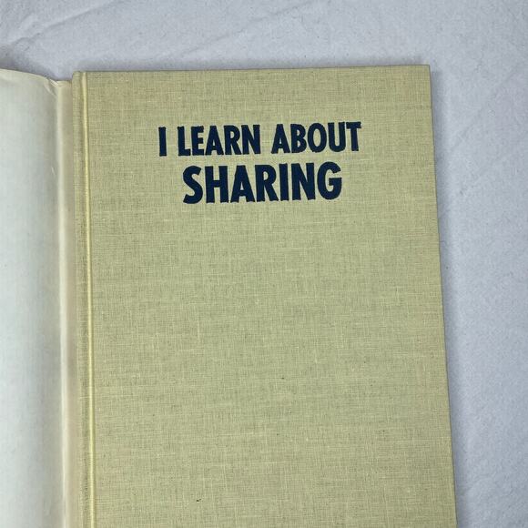 I Learn About Sharing Childrens Book Vintage 1968 Harriet Roorbach Illustrated - Picture 8 of 15